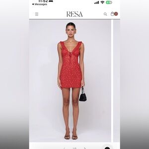 RESA Scarlet Floral Mini Dress - New with Tags